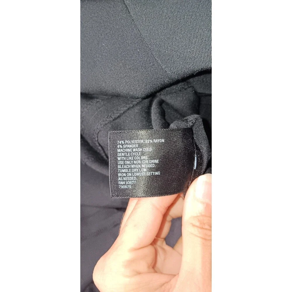 East 5th Flared Trumpet Gored Mermaid Skirt 12 Black Office Siren Minimalist Y2K